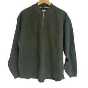 Tommy Bahama Sweater Mens Medium Green Long Sleeve 1/4 Zip Pullover Casual Adult